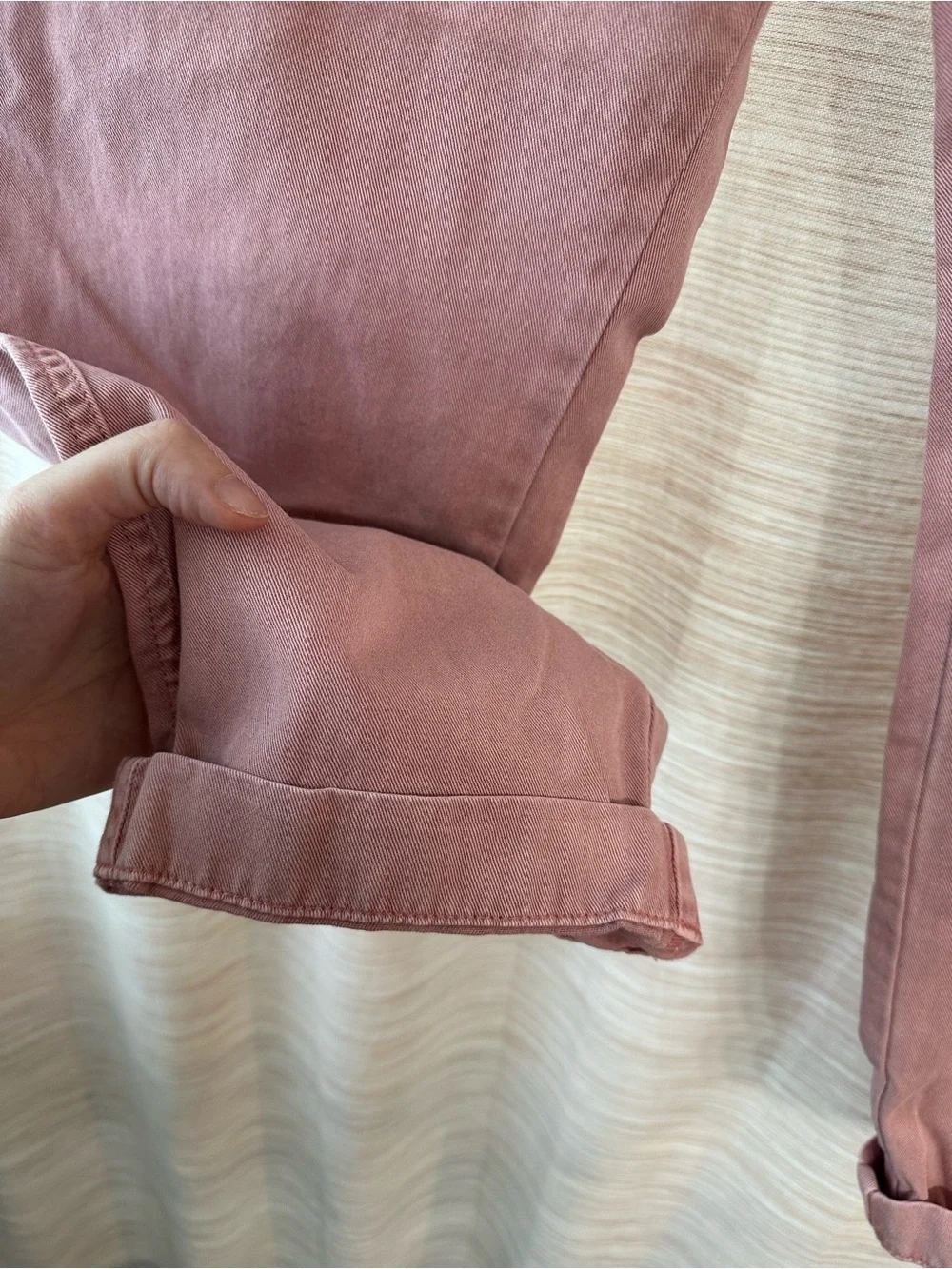 Women’s Casual Chino Pants in Dusty Mauve